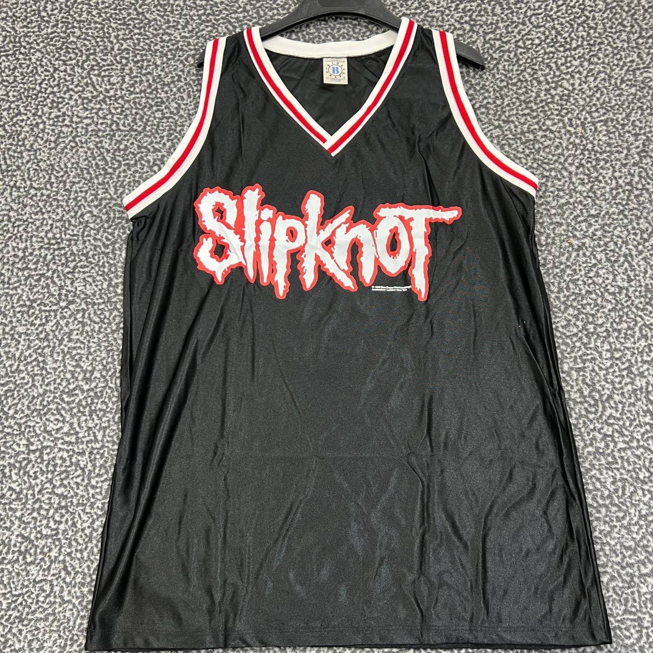Vintage Slipknot Jersey Shirt Men Xxl Black Blue Grape Sleeveless Deadstock New